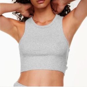 Aritzia TNA grey tank top